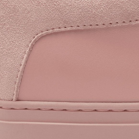 Koio Capri Fiore Pink Leather Italian Lace Up Low Top Sneakers 38 - Picture 4 of 13